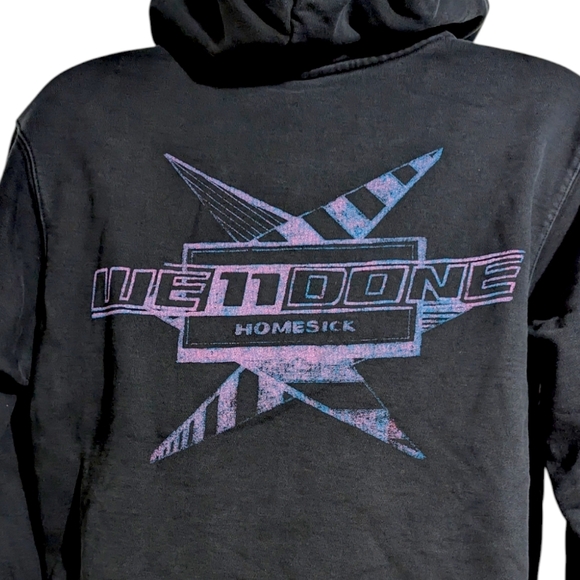 WE11DONE Men's HOODIE "Homesick" 2015 Size Large Distressed Vintage VTG Inspired - Picture 10 of 10